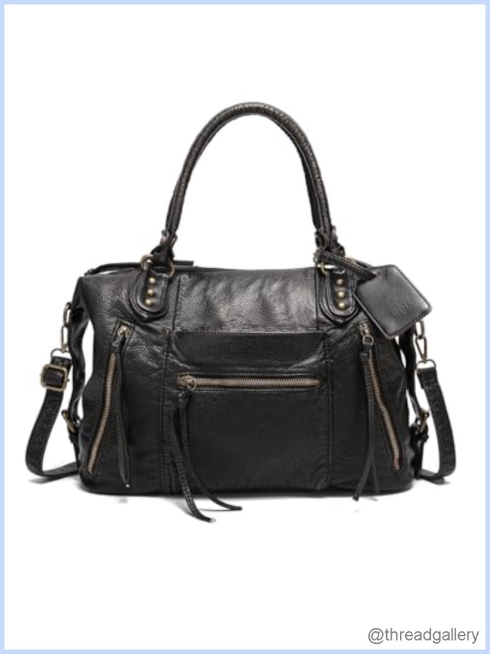 Large Vegan Leather Hobo Tote Bag for Women Crossbody Shoulder Purse